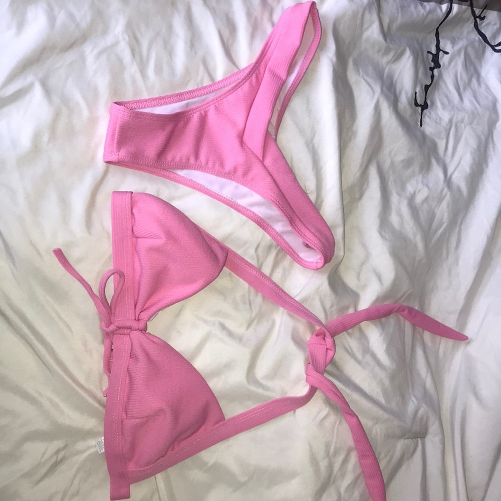 Sexy pink bathing suit!!